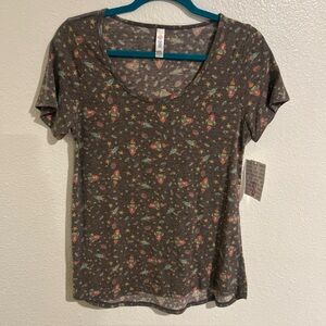 NWT! Retired LuLaRoe Classic T Women’s Small Short Sleeve-ROCKETS-SPACE!  Rare